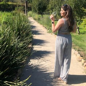 Vici | Zion Printed Tie Jumpsuit